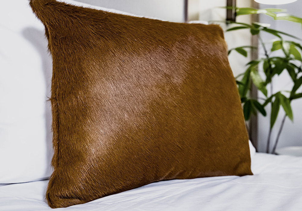 Cowhide Throw Pillow