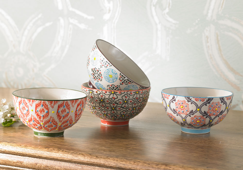 Patterned Porcelain Bowls