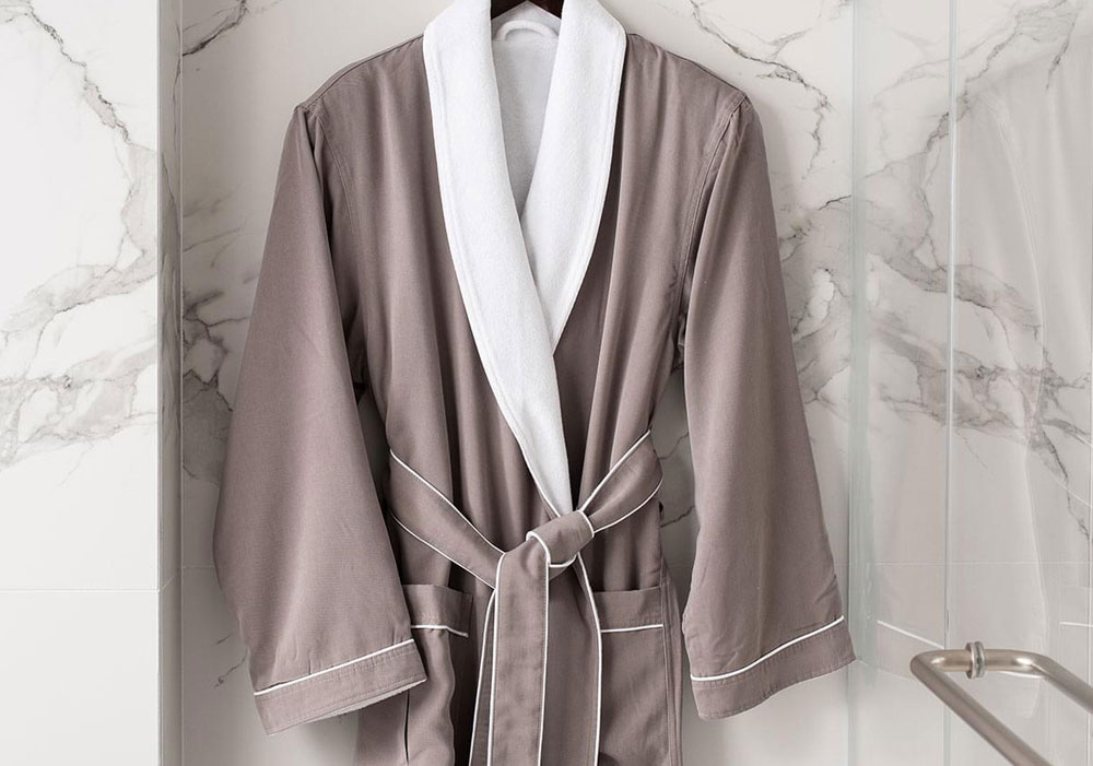 Smoke Shawl Collar Robe
